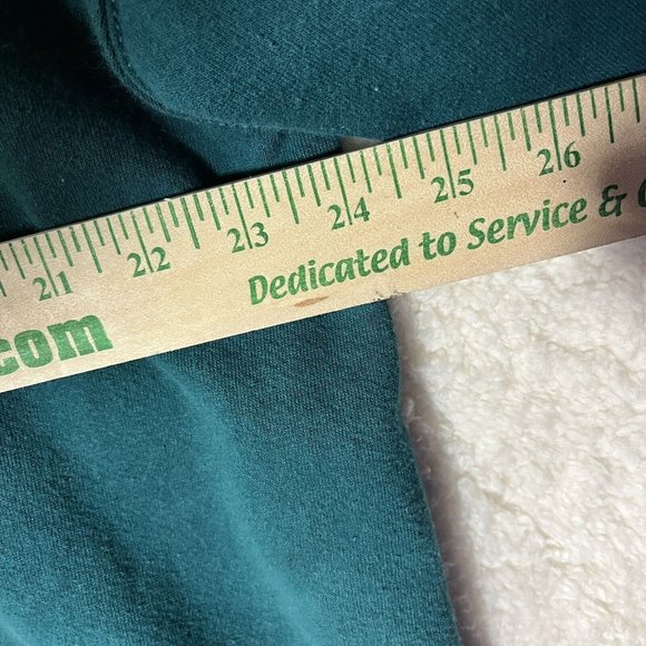 Vintage Cheetah Sweatshirt XL Green Graphic Logo Queen Princess 1990s Made USA - Picture 7 of 8